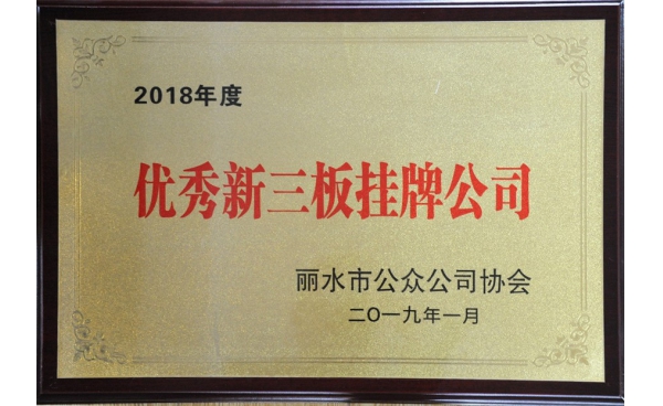 麗水優(yōu)秀新三板掛牌公司